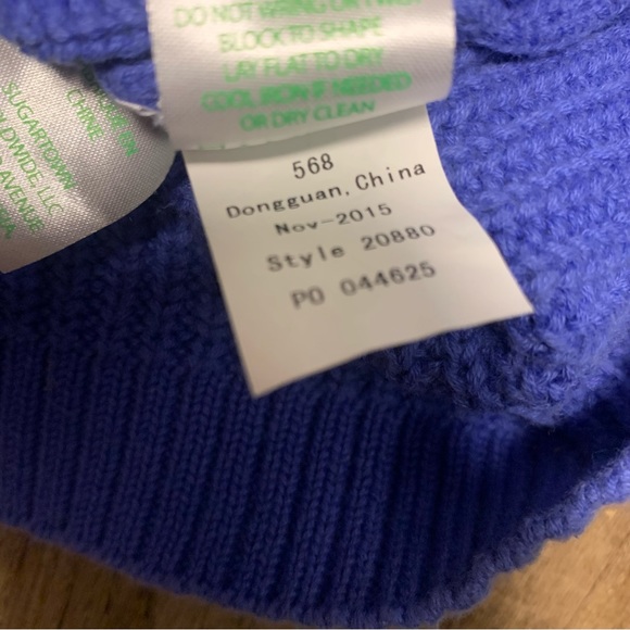 Lilly Pulitzer knit blue sweater tank top women’s size extra small XS Iris - Picture 8 of 9